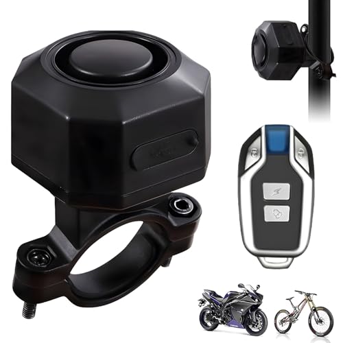 MIOLOE Moto système d'alarme, Alarme Anti-vol de vélo 110dB Forte Vibration de détection sans Fil Anti-vol de véhicule système d'alarme de sécurité avec...