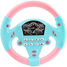 Menolana Portable Steering Wheel Wheel Toy Simulation Steering Wheel for Outdoor Garden, Pink