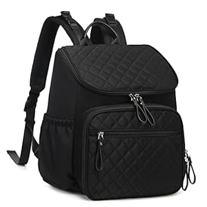 LORADI Baby Wickeltasche Wickelrucksack Schwarz