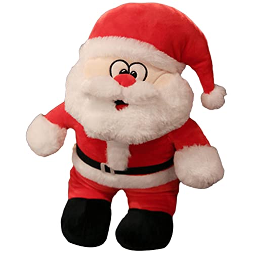 父のクリスマスフィギュア サンタクロースのぬいぐるみ、サンタクロースのぬいぐるみ 笑顔のかわいい、子供のための愛らしいクリスマスギフト 誕生日 お祝い ギフト 部屋飾り メリー