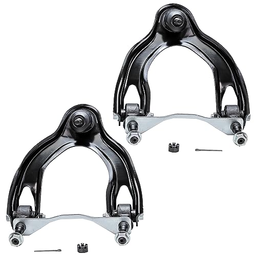 Image of Detroit Axle - 8pc Front End Kit for 1992-1995 Honda Civic 93-97 Civic Del Sol 1994-1997 Acura Integra, 2 Upper Control Arms w /Ball Joints 2 Lower Ball Joints 4 Inner Outer Tie Rods Replacement