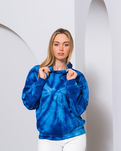 Image of Colortone Tie Dye Pullover Hoodies for Women and Men - Classic Fit Sweatshirts