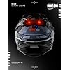 HEADFOX Sharp Track Full Face Bluetooth Helmet for Bike | Waterproof Smart Helmet for Men & Women | Built-in Bluetooth for Calls, ENC, Music & GPS | Voice Assist | ISI Certified