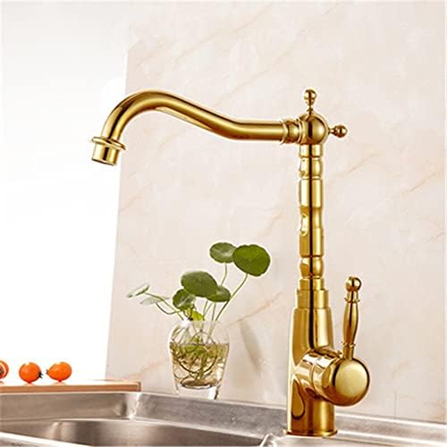 360° Swivel Kitchen Faucet – Commercial Style Copper Hot/Cold Mixer Tap for Sink – and Elegant Bar Faucet for Home and Restaurant Use
