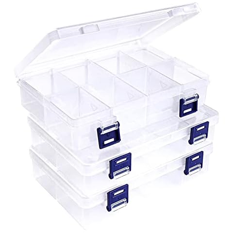 Baven 3 Piezas cajas organizadoras plastico de Divisores Ajustables Cover
