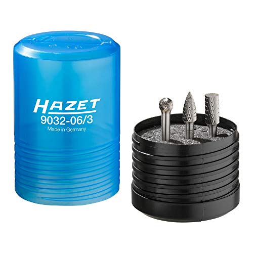 Hazet 9032-06/3 Carbide Burr Set, Colour, Size