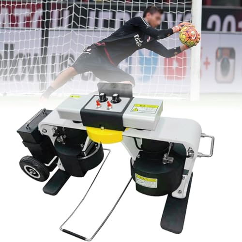 Automatic Football Service Launcher Machine,Football Shooting Trainer,Training Launch Practice Equipment,3H Battery Time,Suitable for Size 4/5 Balls,Transmission Distance Within 70M(Black+White)