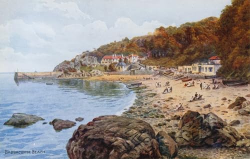 Cuadro vintage de la playa de Babbacombe para llenar tu hogar de nostalgia y calma