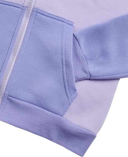 Image of Disney Lilo and Stitch Girls Cozy Fleece Zip Up Graphic Hoodie Sweatshirt | Soft Fleece Interior, Warm Without Bulk, Breathable Comfort, All-Day Wear
