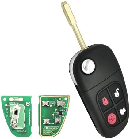 CHIAVE RADIOCOMANDO GUSCIO COVER Jaguar X S-Type XF XK 5 TASTI RICAMBIO - Foto 4