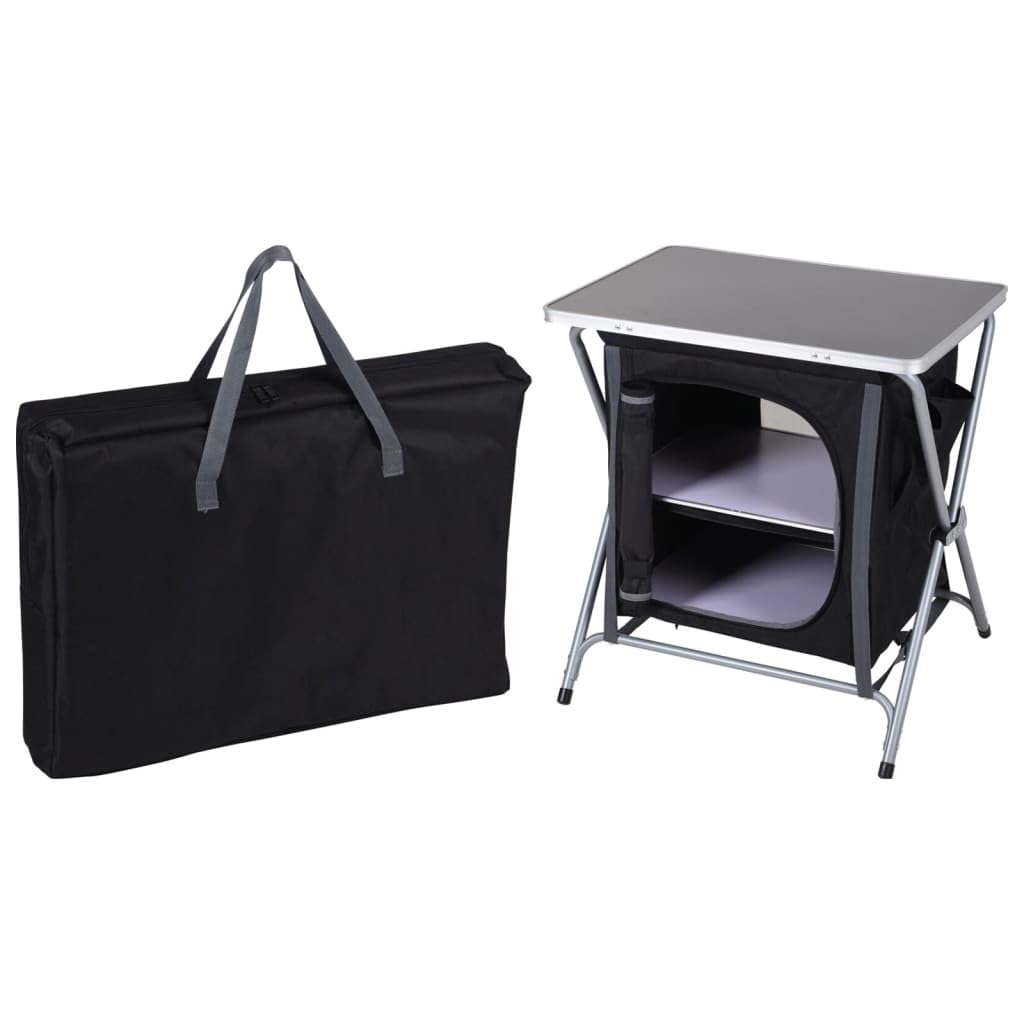 Redcliffs Meuble de Camping Pliable avec Plateau et étagères
