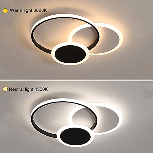 Plafonnier LED dimmable 39W télécommande contre fatigue visuelle - 6