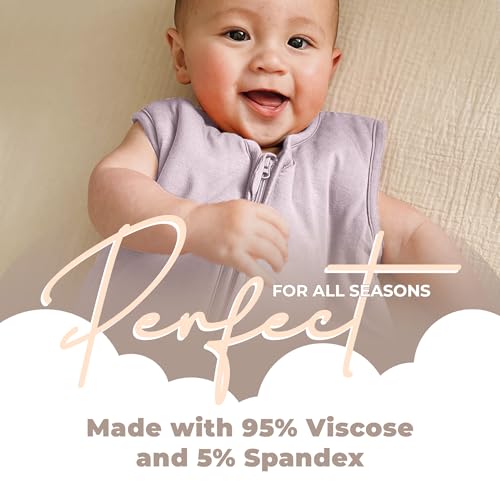 Image of Sleeveless Soft Baby & Toddler Sleeping Sack, Breathable with Adjustable Feet Cuffs & Anti-Slip Grip