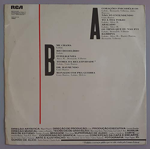 Lobão e Os Ronaldos - Lp Ronaldo Foi Pra Guerra - 1984