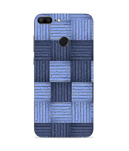 Image of Silence Printed Square Pettern Gray Background Designer Hard Back Case Cover for Huawei Honor 7 Lite