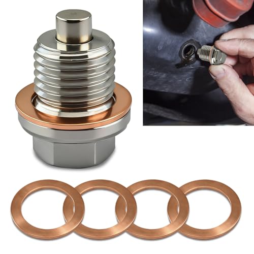 Surosha M14x1.5 Magnetic Oil Drain Plug with Washers