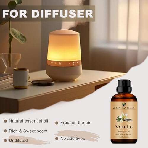 Vanilla Essential Oils Organic, 30ML Pure and Natural Vanilla Essential Oil for Aromatherapy Diffuser - Vanilla /1 Fl Oz - Image 4