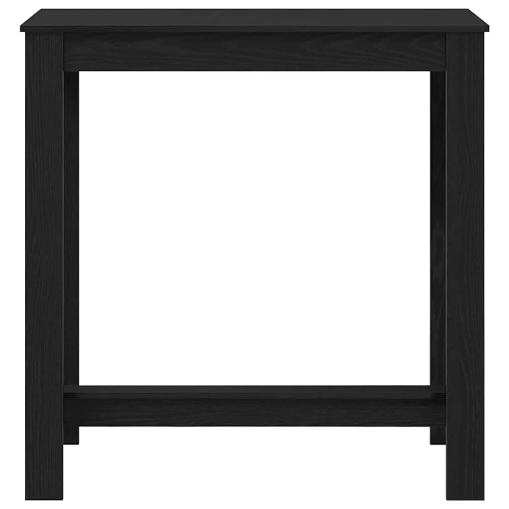vidaXL Bartisch Schwarz Eichen-Optik 102 x 50 x 103,5 cm Holzwerkstoff, Esszimmer, rechteckiger moderner Bartisch, hoch, schickes Zentrum, aus Holz für Dein Zuhause