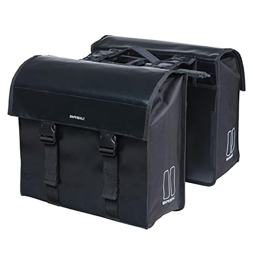 Basil Dubbele fietstas Urban Load MIK Zwart - 48-53 liter - Dekzeil paktas-2179242815 35 l