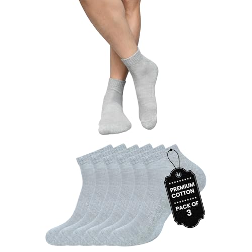 Ankle Socks Men |3 Pack| Sneaker Non Slip Breathable Comfortable Snug Low Cut | Athletic Running Activewear Sock
