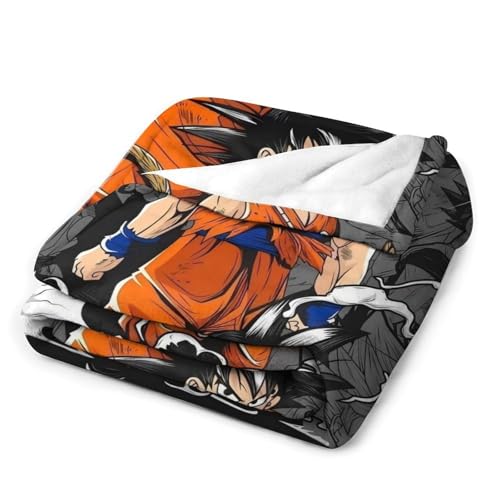 DRAGON BALL 毛布 大判ブランケット 125×150cm フランネルブランケット 高精細プリント 軽量タイプ 抗菌防ダニ 静電気防止 洗濯可能 オールシーズン使用 柔らかさ 子供 大人兼用 [3]