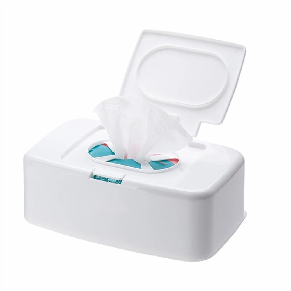 Aimanqi 1Pc Wet Tissue Box Wipes Dispenser Portable Wipes Napkin Storage Box Holder Container(1Pc)