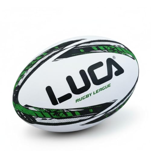 Image of LUCA Rugby Ball Sizes 3, 4 & 5 Hand Stitched Super Grip 3-Ply Construction
