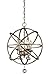 Z-Lite 415-16 4 Light Pendant, Antique Silver
