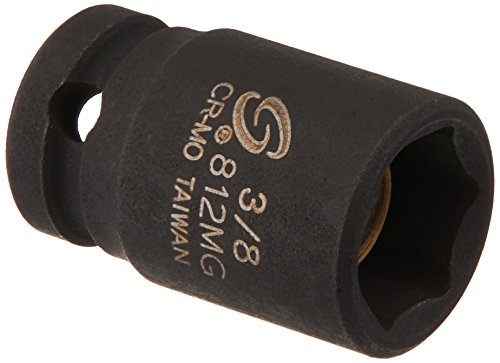 Sunex 812mg 1/4-Inch Drive 3/8-Inch Magnetic Impact Socket