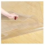 Teppichschutzmatte aus transparentem Kunststoff, Vinyl, für Wohnzimmer und Schlafzimmer, Teppichläufer für Büro, Arbeitszimmer, Hartholz-Oberflächenschutz, ideal für Zuhause und Büro