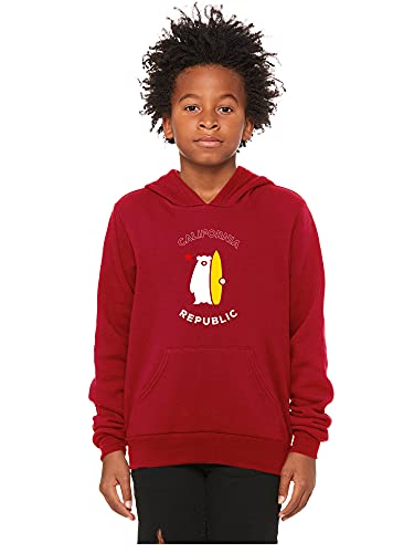 Daxton California Republic Youth Unisex Pullover Hoodie Mid-Weight Fleece Sweatshirt2