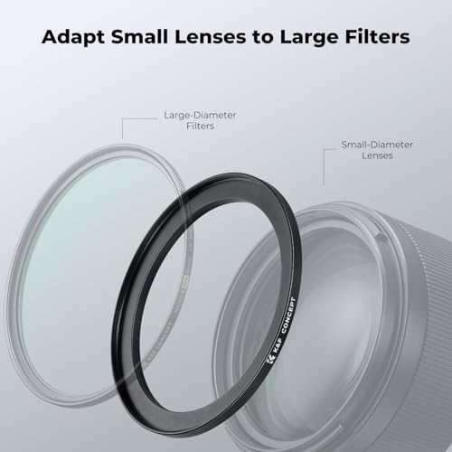 Anillo Adaptador K&F CONCEPT de 43 mm a 49 mm (Step-Up) para Lentes y Filtros de Cámara, Modelo FP718 miniatura 2