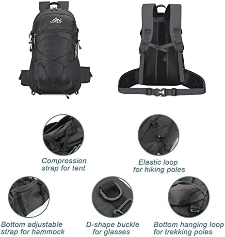 Zeroto 50L Wanderrucksack - Atmungsaktiver Campingrucksack Mit Hängesystem