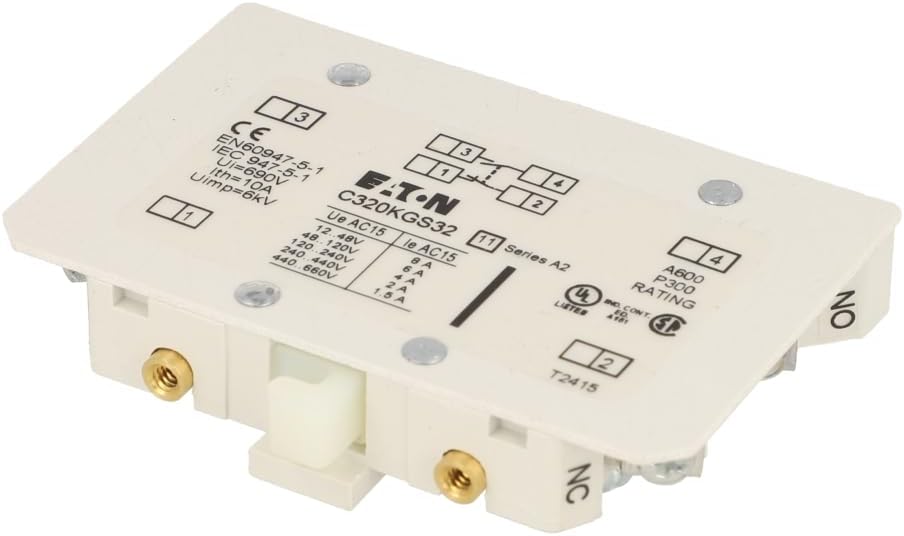 Eaton Cutler-Hammer CHC320KGS32 C-H C320KGS32 AUX Contact, Black