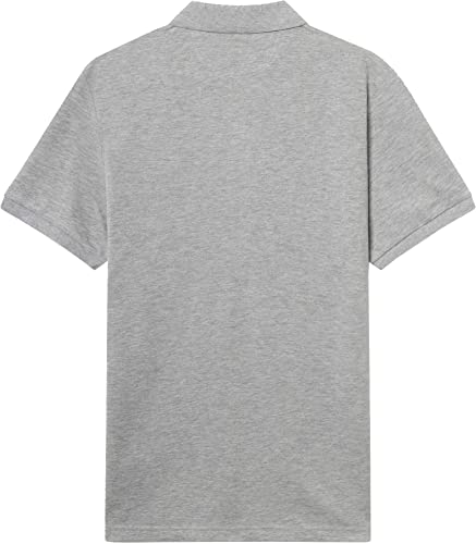 Hackett London Para Hombre. HM562363 Polo Piqué Fit Slim Gris (S), Casual, AlgodóN, Manga Corta - 3
