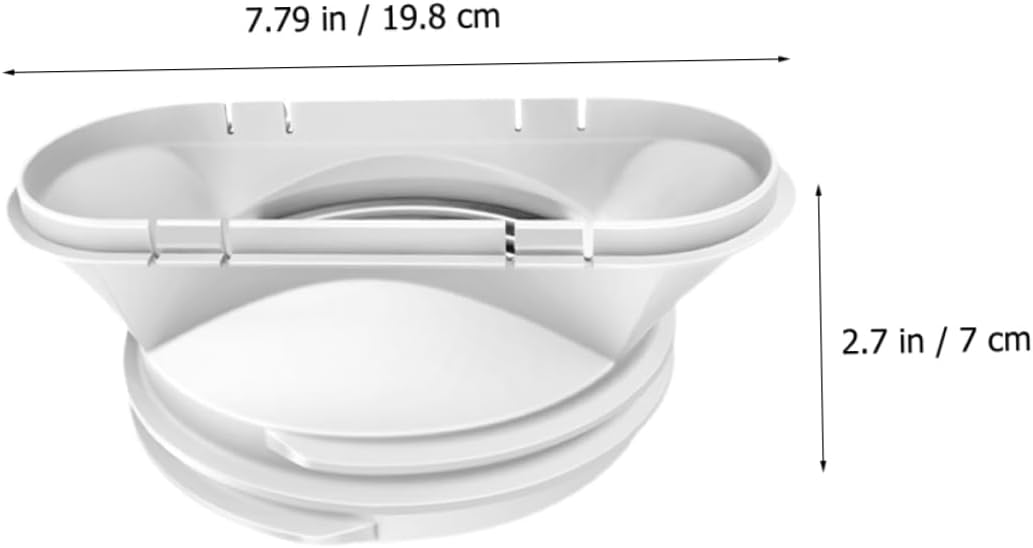 POPETPOP 3pcs Air Duct Connector Adapter for Air Conditioner Exhaust Hose Compatible Coupler for Easy Installation No Tools Required Vent Accessory