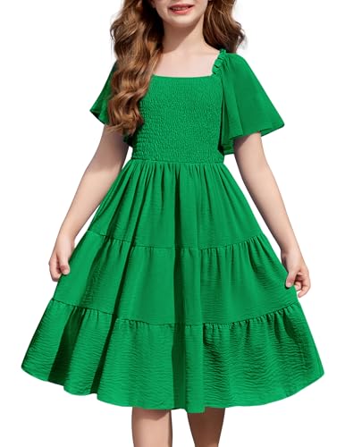 Arshiner Tween Girls St Patricks Day Green Dress Summer Spring