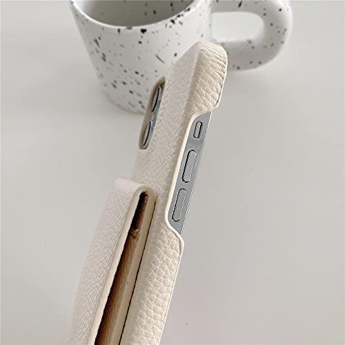 Funda de cuero con tapa para iPhone 12 y iPhone 11 con cubierta de soporte y ranuras para fotos 5