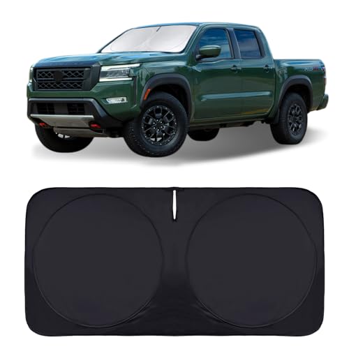 Foldable Windshield Sun Shades for 2021-2023 Nissan Frontier, Sunshade Cover Protector Custom Fit...