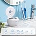 Wazhel Ultrasonic Retainer Cleaner Machine, 45kHz Dental Cleaning Pod for Denture, Mouth Guard, Night Guard, Aligner, Braces, Toothbrush, 200ML Denture Cleaner with Digital Timer & 4 Modes, White