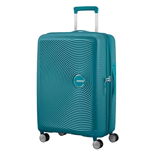 American Tourister Soundbox - Spinner M Expandible Maleta, 67 cm, 71.5/81 L, Verde (Jade Green)