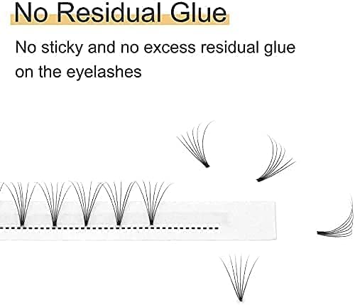QUEWEL Premade Fan Volume Lash Extensions 5D 0.10D 12mm Russian Pre Made Fan Lashes, 5D-0.10D-12mm - Image 4
