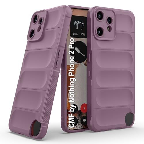 Image of amazon basics Back Case Cover for CMF by Nothing Phone 2 Pro | Compatible for CMF by Nothing Phone 2 Pro Back Cover | Liquid Silicon Magic Case with Camera Protection | Lavender