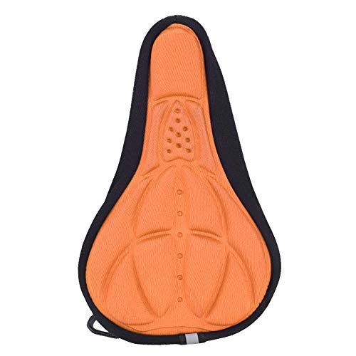 VGEBY1 Funda de sillín de Bicicleta, Almohadilla de Asiento de Bicicleta de Espuma Funda de cojín de sillín de Bicicleta para Bicicleta de Carretera de montaña(Naranja)