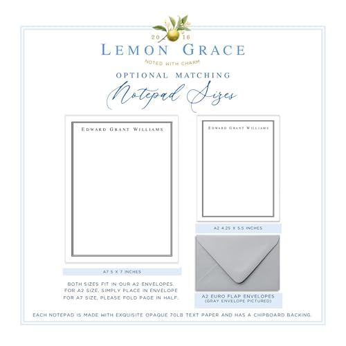 Lemon Grace Co Personalized Mens Stationery Set thumb #1