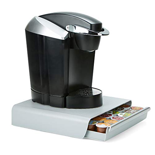 Mind Reader Single Serve Coffee Pod Drawer, Set of 2, 36 Pod Capacity, Countertop Organizer, 12.75" L x 13" W x 3" H, Gray - Thumbnail 6