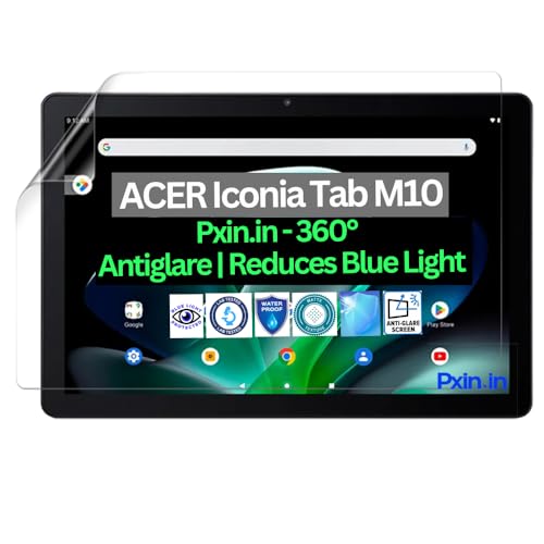 Image of Pxin Tablet Anti Bluelight and Anti Glare Screen Guard compatible with ACER Iconia Tab M10 | BLUVLightblock Tech | Scratch Proof | Prevents bluelight | Eye Protection | No Dry Eyes