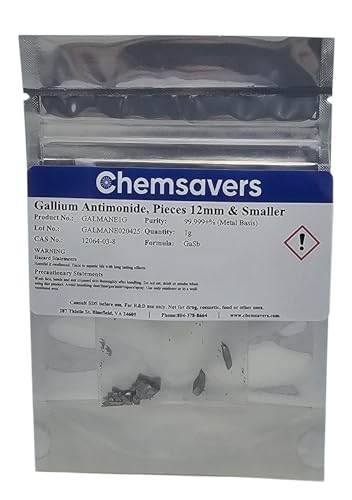 Gallium Antimonide, Pieces 12mm & Smaller, 99.999+% (Metals Basis), 1g