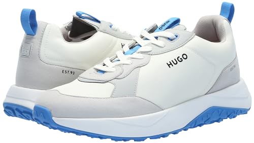 Image of HUGO Mens Running Style Mix Material Sneakers