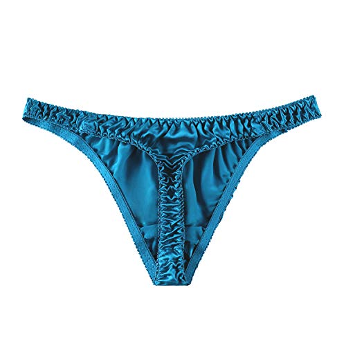 Men's 3Pairs Pure Silk Briefs String Panties Soft Pouch Smooth Healthy Basic Bikini Breathable Underwear2